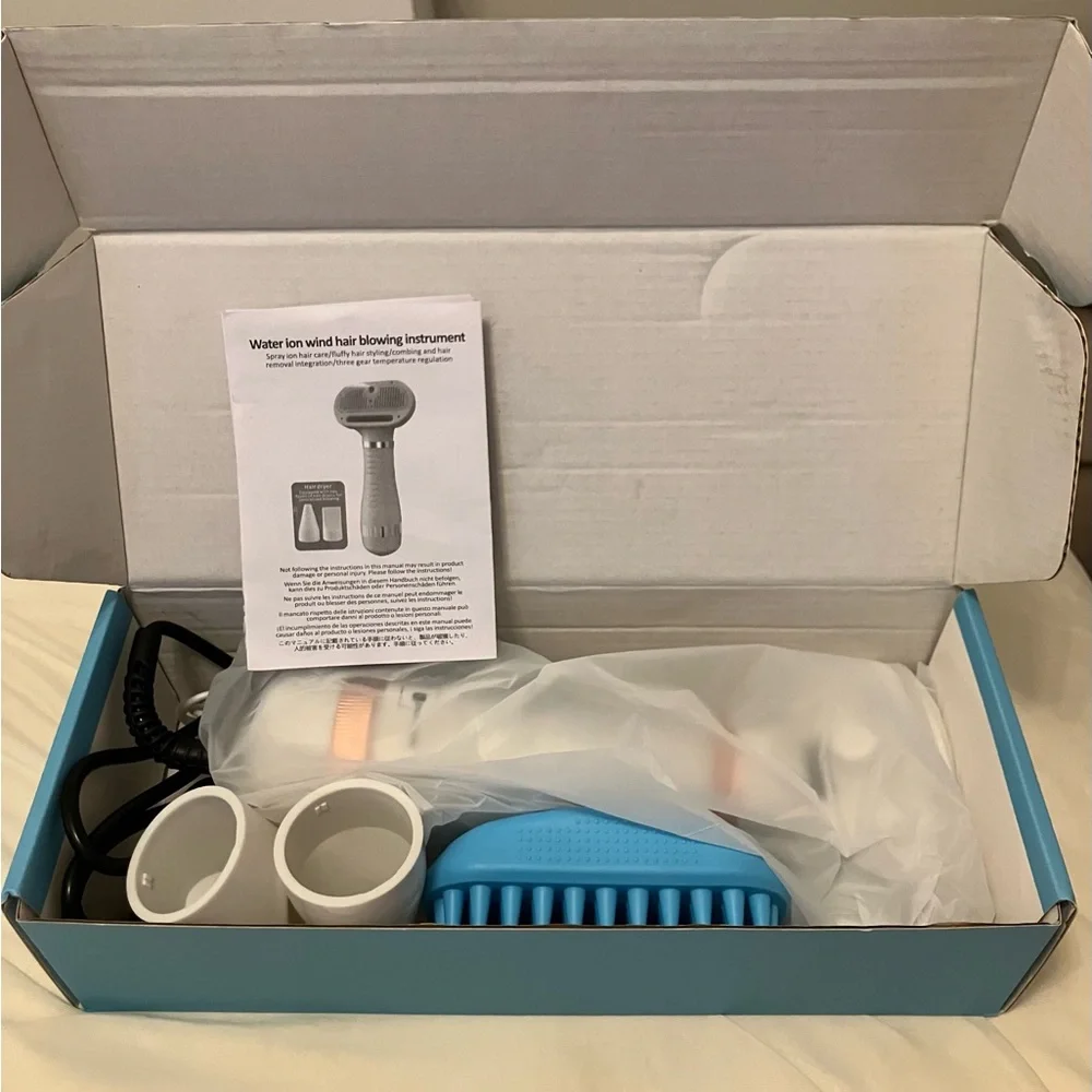 Pet Blow Dryer with removal, spray/mist/steamer brush
